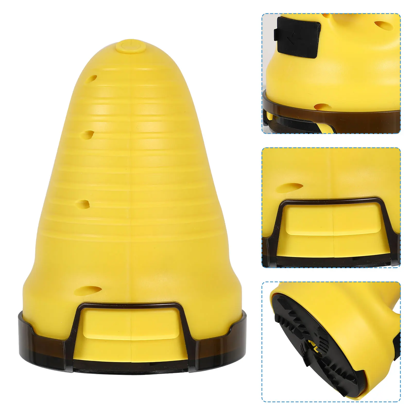 Defroster Deicer กระจก Snow Remover Scraper สีเหลือง ABS รถพลั่วมัลติฟังก์ชั่นน้ําแข็งเครื่องมือพกพาที่มีประสิทธิภาพ Quick