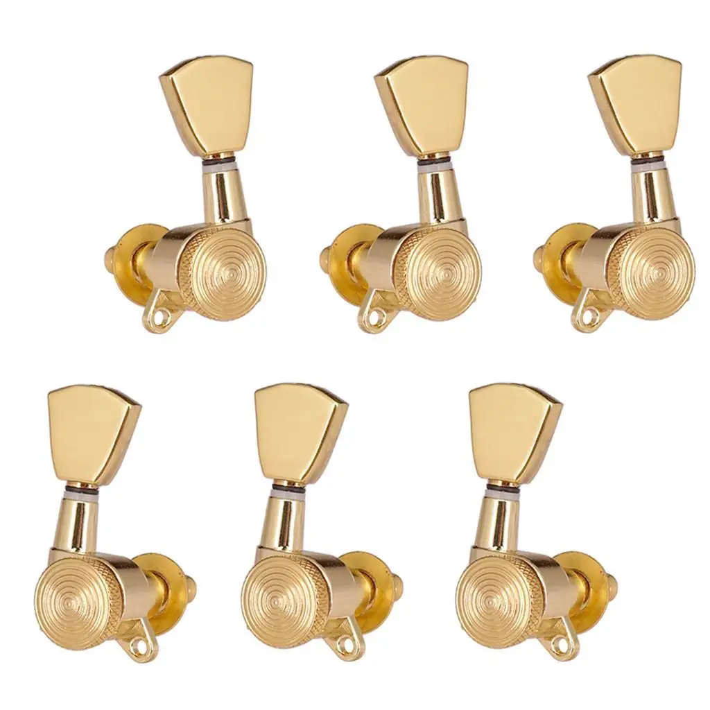 

Золотые крепления для настройки акустической гитары 3L3R, герметичные механические головки для электрогитар и фолк-гитар