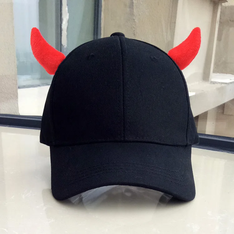 Hat Men Horned Devil Earwarmers Spring Fall Fashion Baseball Cap Women Outdoor Fashion Summer Cap Sun