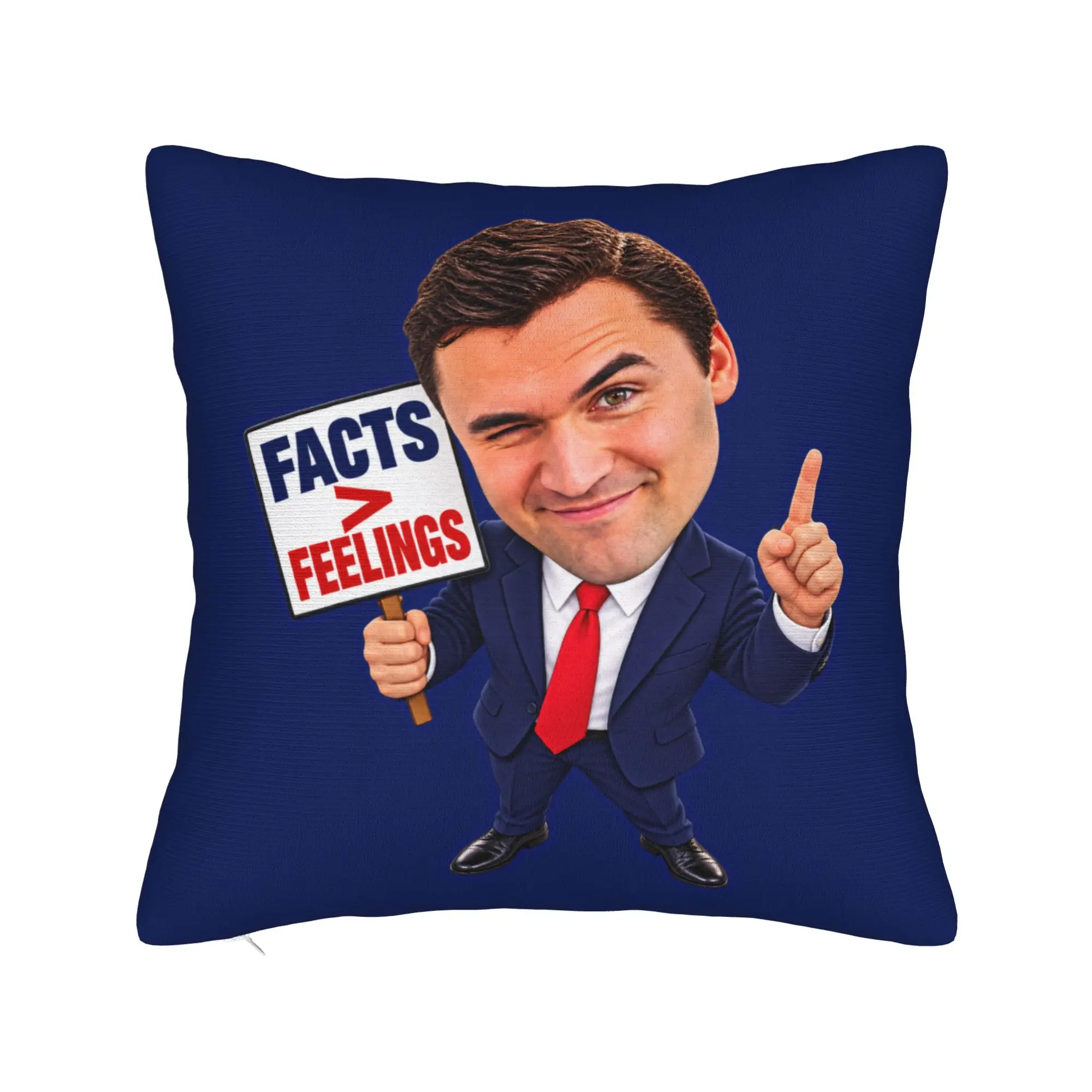 Charlie Kirk Meme Pillowcases  Kawaii Pillow Case For Office Car Home Decor Soft Pillow Cover