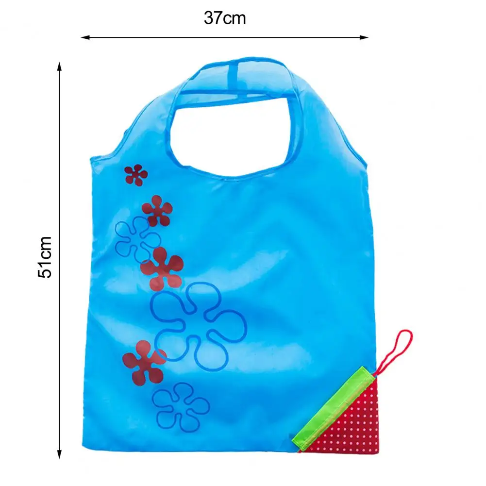 New Eco Storage Bag Handbag Eco-friendly Reusable Folding Polyester Reusable Foldable Shopping Bag Nylon Large Bag for Shopping