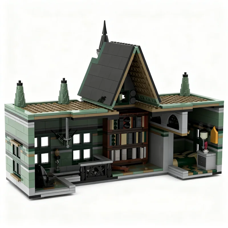 3760 Piezas MOC Modular Streetscape My Malfoy Manor, Bloques de Construcción de Modelos, Regalos de Navidad, Idea de Construcción, Juguete Creativo Educativo