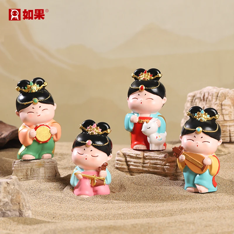 

Tang Xiaoyuan Dunhuang Flying Apsaras слепая коробка в китайском стиле милая фигурка девушки Коллекционный подарок для нее