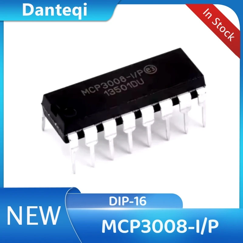 5PCS~10PCS/LOT MCP3008-I/P MCP3008 DIP-16 Chipset