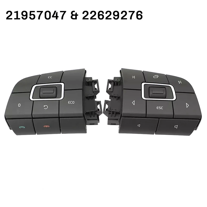 

1Pair Multifunction Control Menu Switch For Volvo Trucks FM/FH 2005-2012 US 21957047 & 22629276