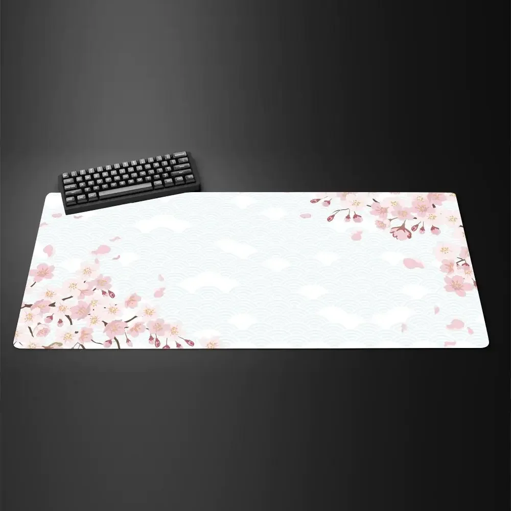 

Cherry blossoms Mouse Pad Large Computer Office Game Table Mats XXL Rubber Anti-slip Gaming Keyboard Mousepads Long Desk Pads