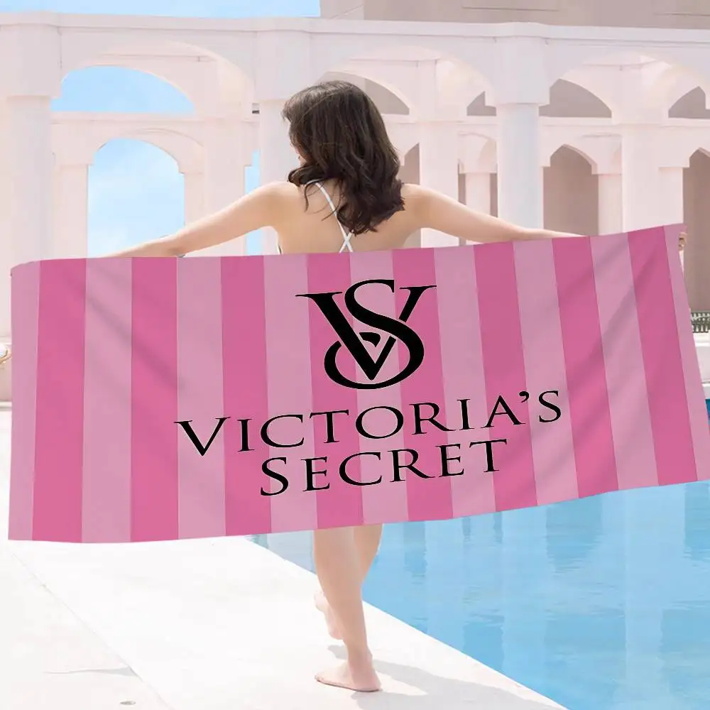 Brand V-VictoriaS S-Secret Luxury Microfiber Printed Beach Towel Mountain Climbing Yoga Beach Swimming Running Soft Towel
