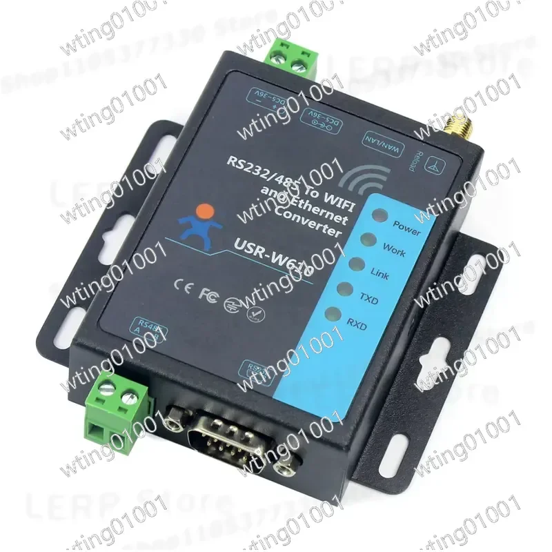 for USR-W610 Wireless Serial Bridge Converts RS232 RS485 to WiFi Ethernet Network Adapter IoT Gateway Solution for Remote