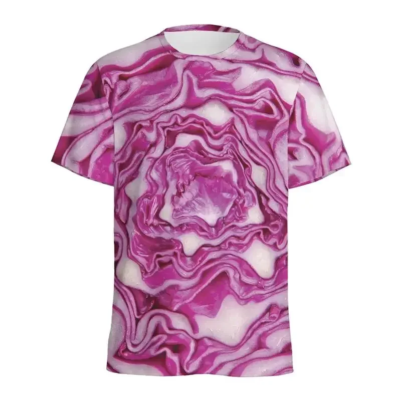 Summer Fashion Colour Abstract Men T-shirt New Trend Casual Personality 3D Printed Round Neck Short Sleeve Harajuku Tees Tops