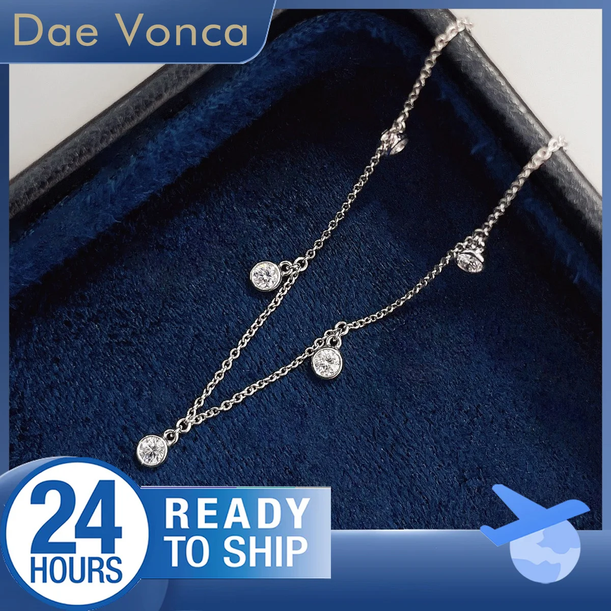 

Rotating Bubble Round Shaped Lab Grown Diamond Necklace 18K White/Yellow Gold Total 0.3ct Lab Diamond Pendant Necklace