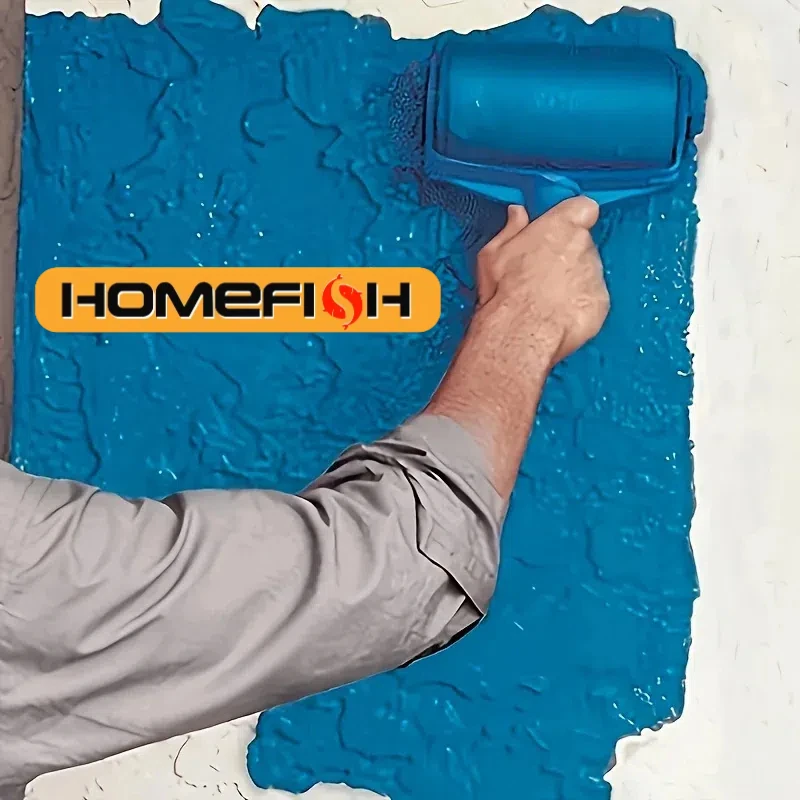 قطعة واحدة من فرشاة الطبل الكبيرة ذاتية التحضير - فرشاة طلاء جدران لطلاء اللاتكس وإكسسوارات الطلاء