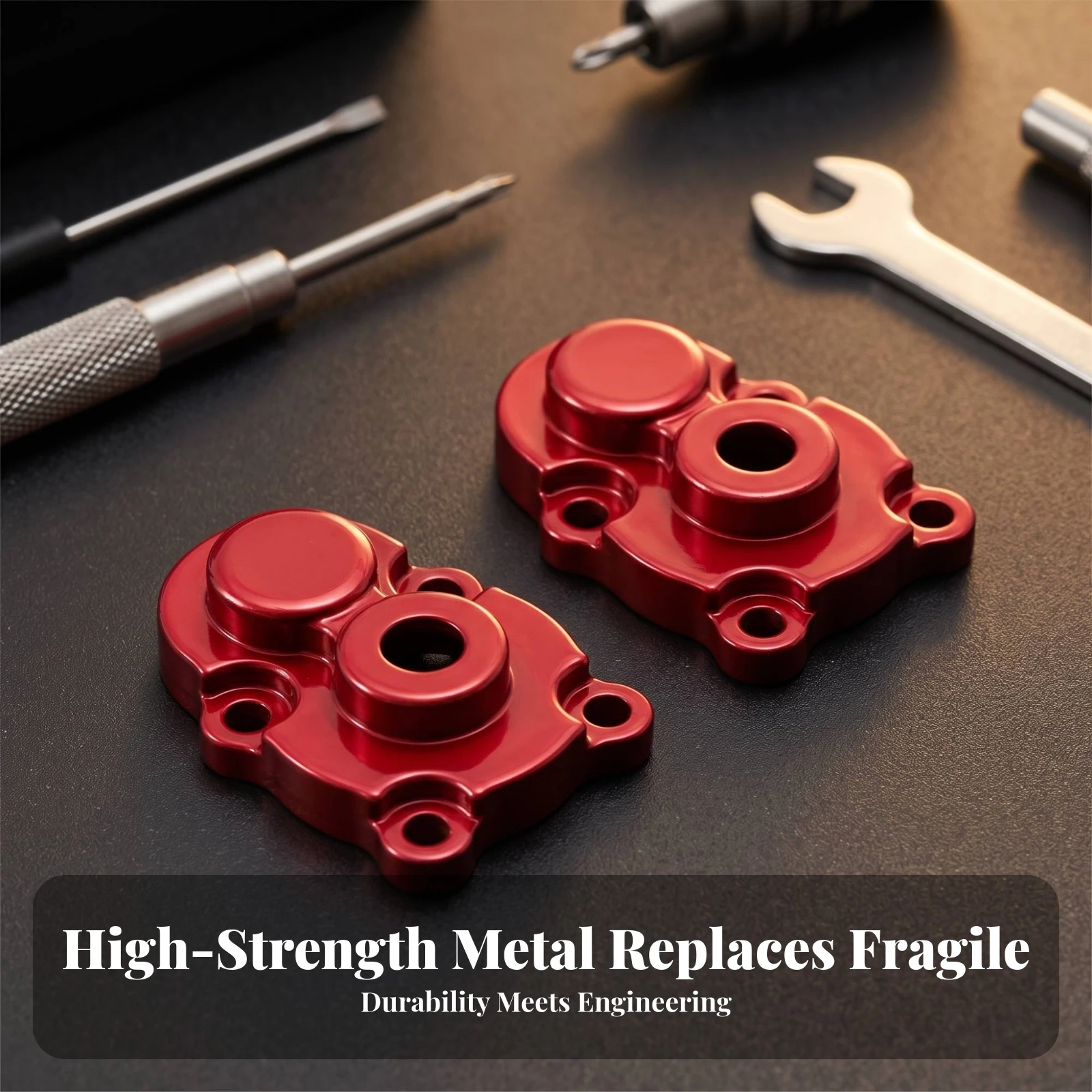 RC Axle Cover Glossy RC Gear Cover Radio-Controlled Control Car Parts Compact Bolt-on for Hobbyists, Upgrades, Repair