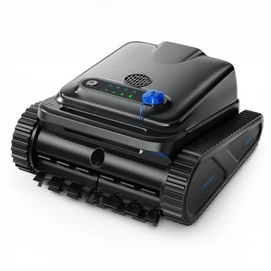 

Robotic Pool Cleaner for Inground Above Ground Pools, Wall-Climbing Automatic Vacuum for Waterline Floor Wall Cleaning Up to 22