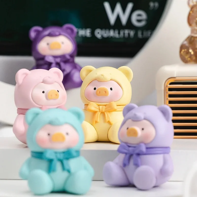 Canned Lulupig Teddy Mini Blind Bag Cute Teddy Grain Mini Figure Doll Adorable Handpuppet Kawaii Plushie Collectible Gifts Toys