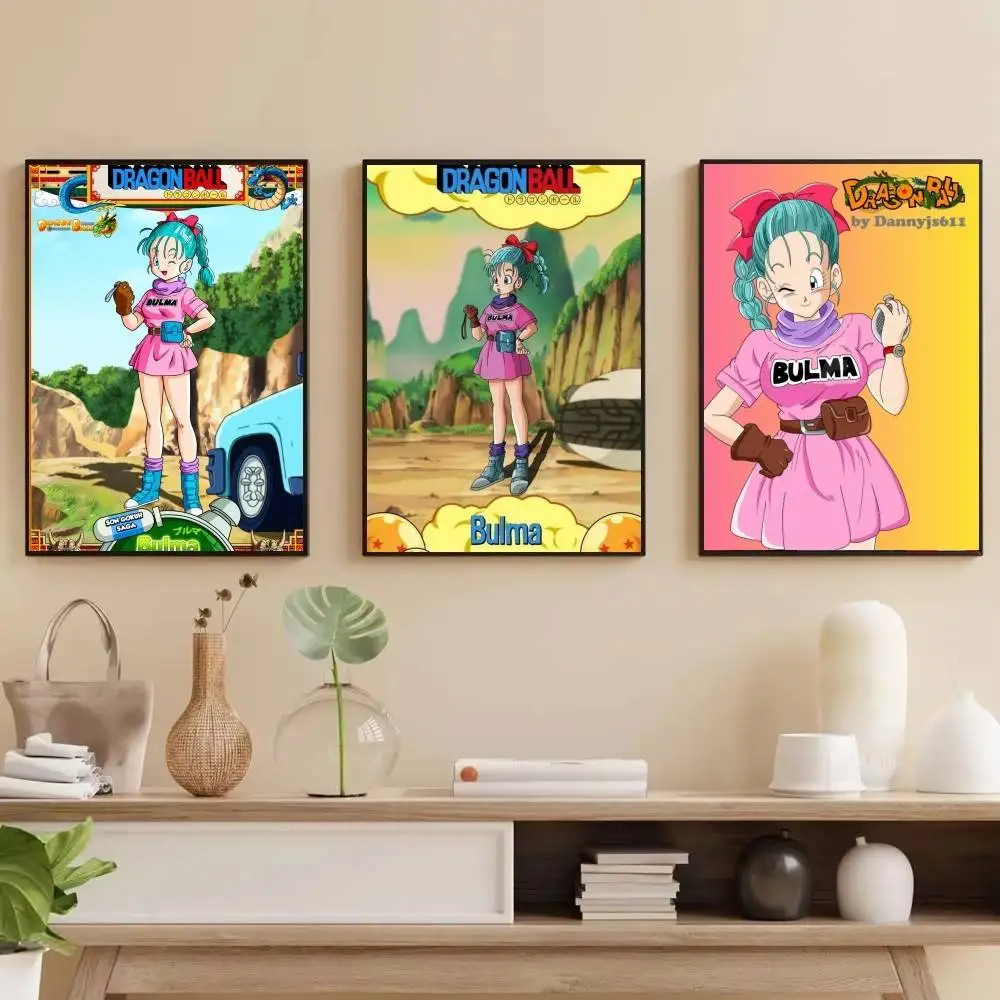 Bulma  Movie Sticky Posters Retro Kraft Paper Sticker DIY Room Bar Cafe Aesthetic Art Wall Painting