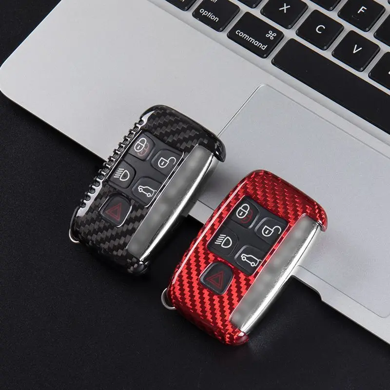 

Parts for Land Rover, Jaguar Range Rover, Evoque Discovery Freelander Straight Buckle Carbon Fiber Keychain Case