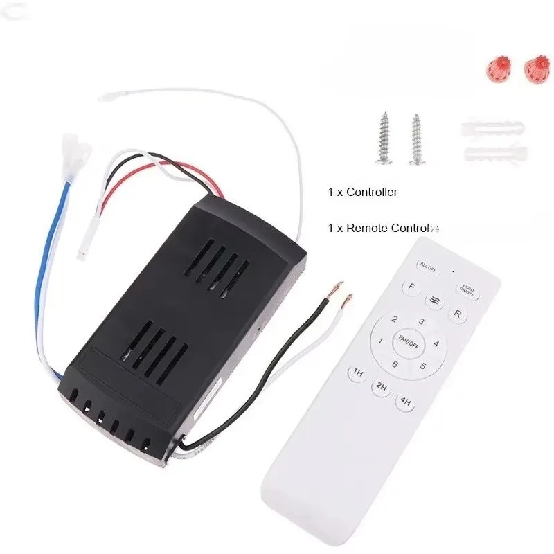 1pcs For  6-Speed Universal Ceiling Fan Remote Control Receiver Controller Replacement Kit  Home Ceiling Fan Light 1set