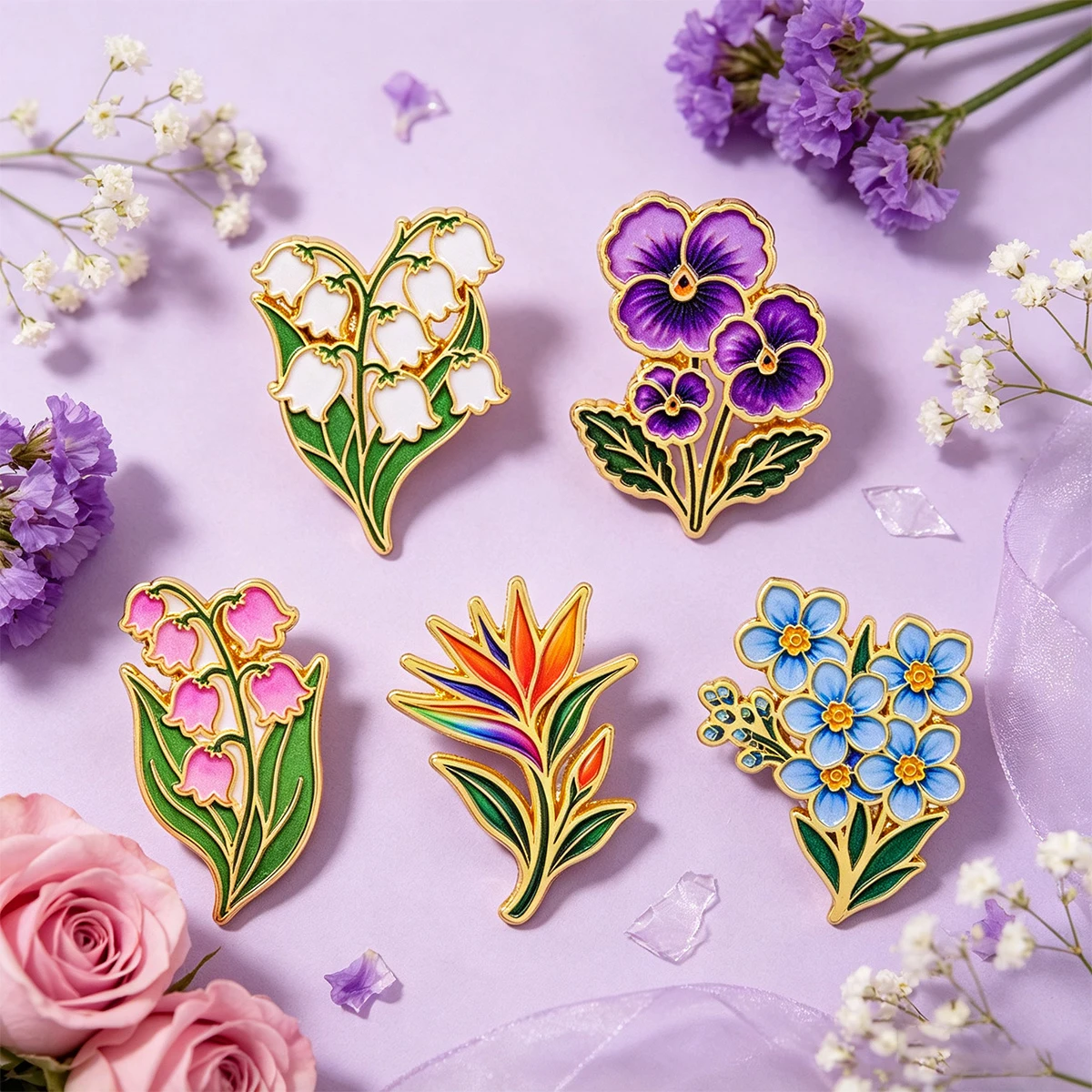 Cartoon Plant Flower Metal Ena - огляд і ціна Paradise Jewelry & Watches Llc