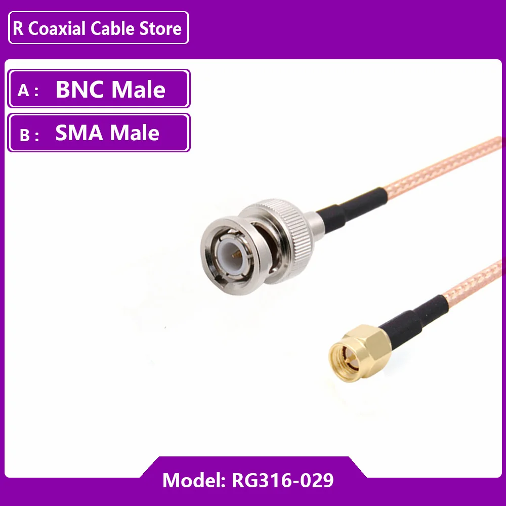 RF Coaxial RG316 Cable SMA Female SMA Male to BNC Male Adapter Extension Splitter Router GPS GPRS Low Loss Wire Connecter