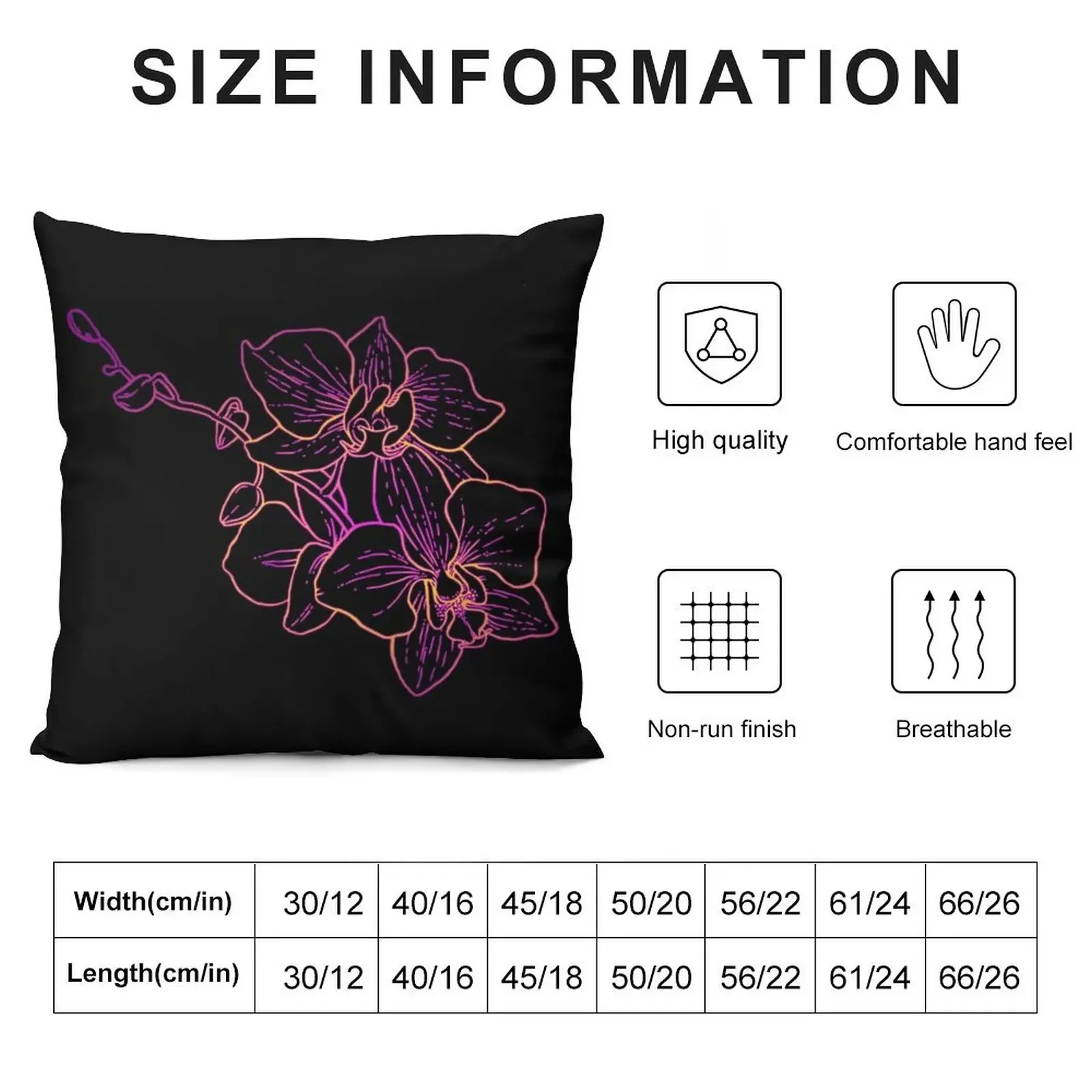 Orchid Throw Pillow Cushions Home Decor Sofa Cover Decorative Cushion Luxury Sofa Cushions pillow