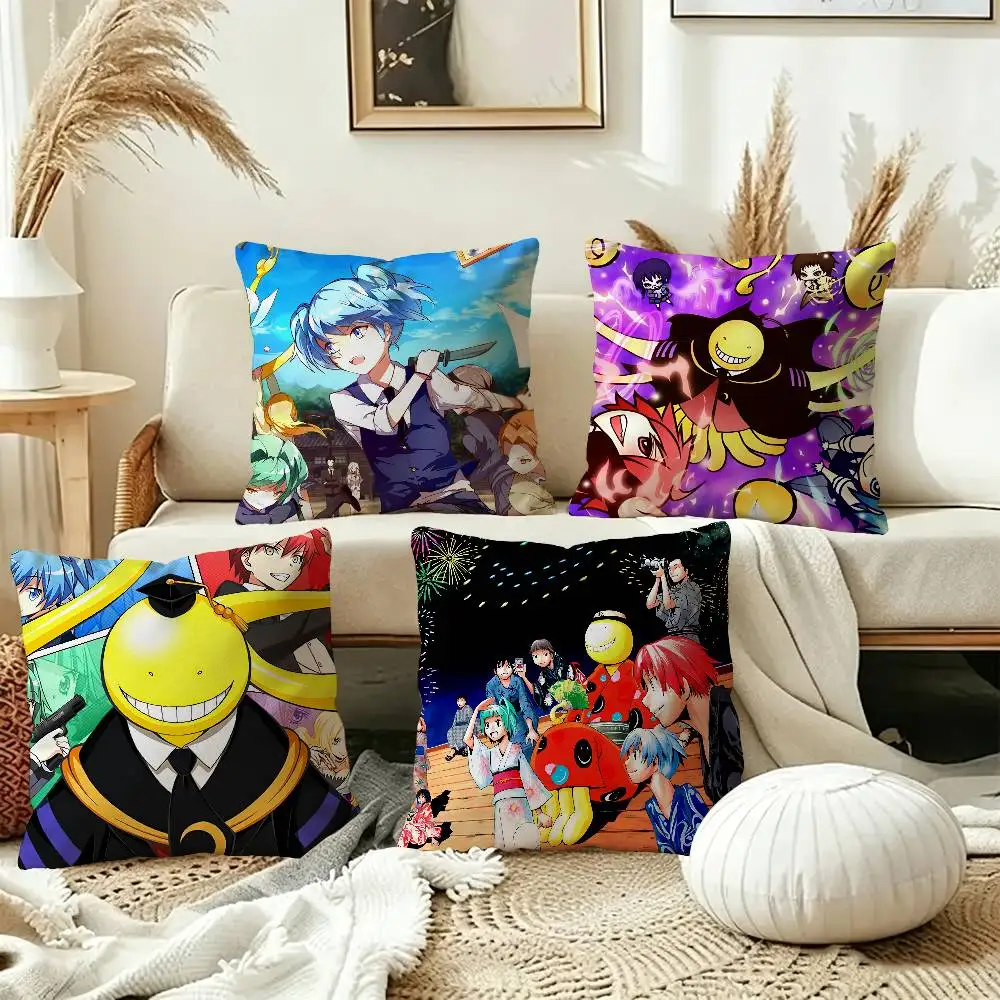 Anime Assassination Classroom Cushion Cover Car Throw Pillow Case For Sofa Car Christmas Gift 40x40cm 45x45cm