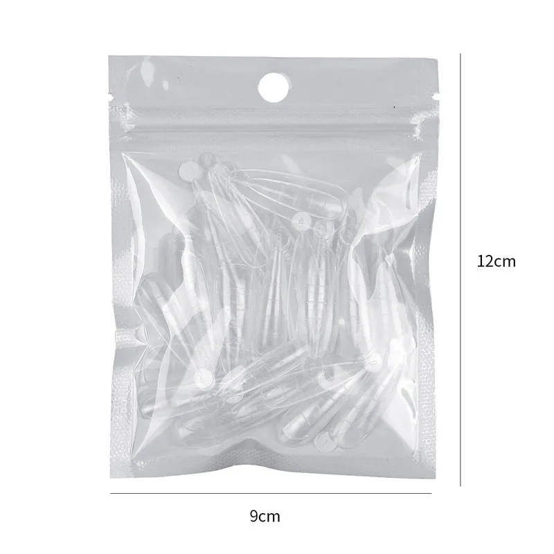 60/120 stuks Clear Nail Dual Form Poly Extension Gel Mallen Herbruikbare Acryl Nagelvormen 12 Soorten Valse Tips met Schaallijn