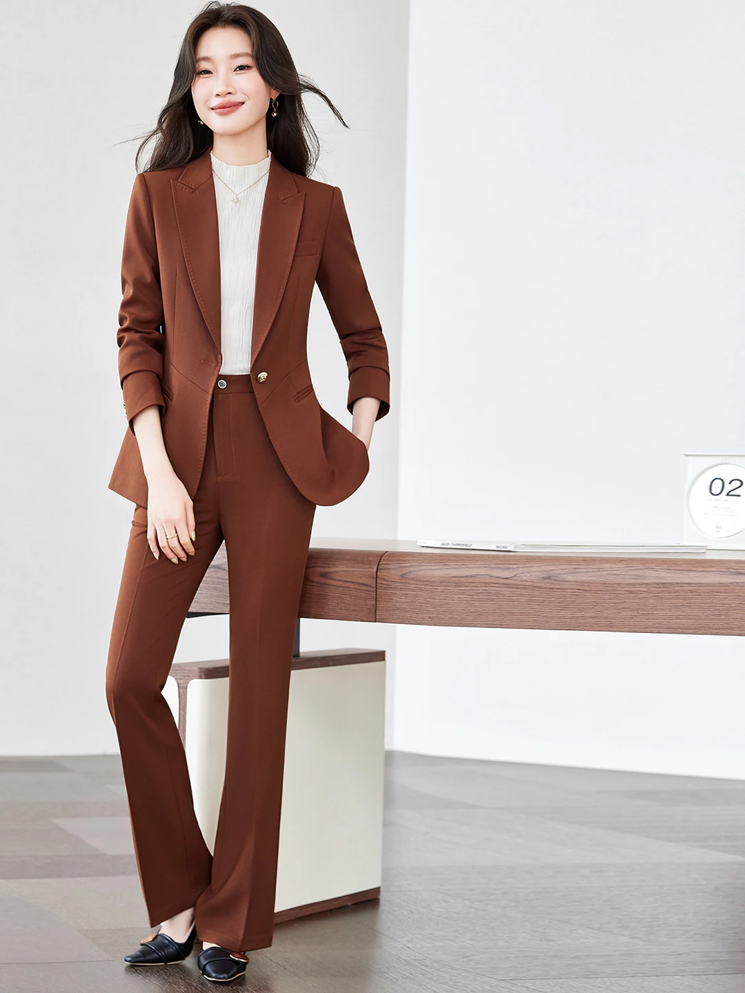 Casual Women's Suit Set Spring Autumn New Style Professional Small Size Work Uniform Elegant Goddess Style Formal Wear