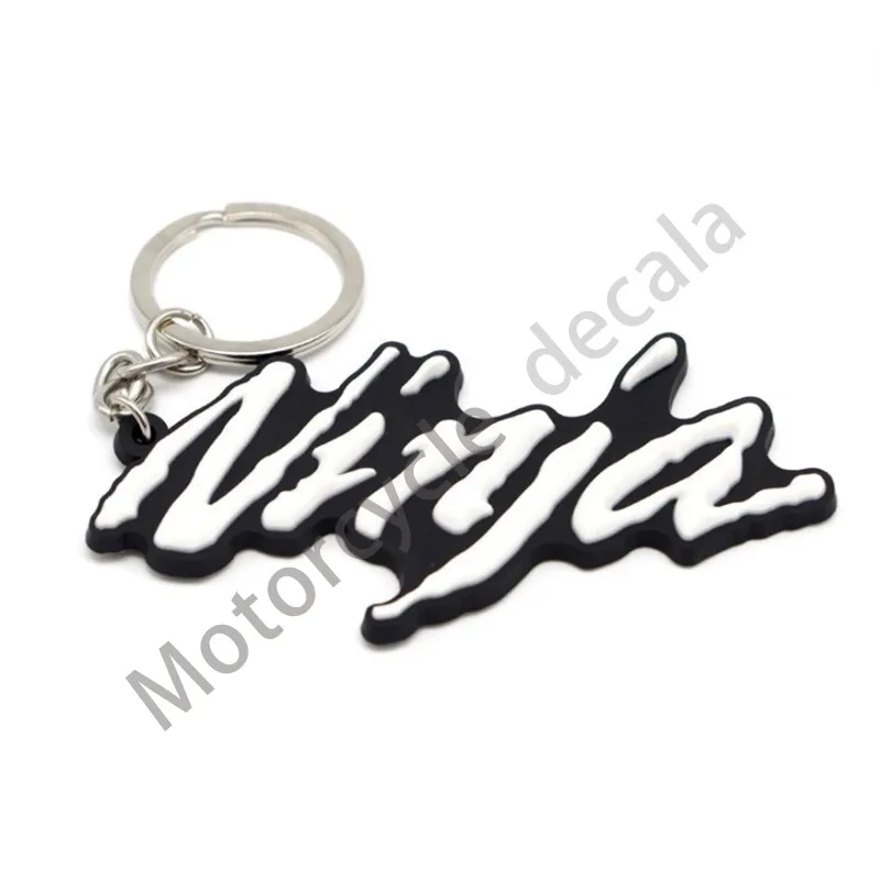 For KAWASAKI NINAJ 300 ninja 400 250 250r 650 Motorbike Key Ring  Dropshipping cover 2021 New Motorcycle Keychain Ring 3D Rubber