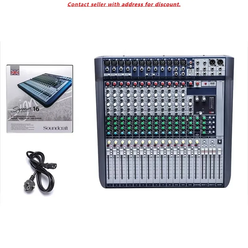 

Signature 16 Professional Digital Audio Mixer Interface 16 Channels Audio Mixer Console For Stage Dj Show