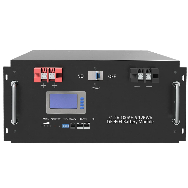 48 Volt LiFePO4 Battery Energy Storage System 51.2v 100ah 48v Cart Lithium Ion Telecom Deep Cycle Household Batteries