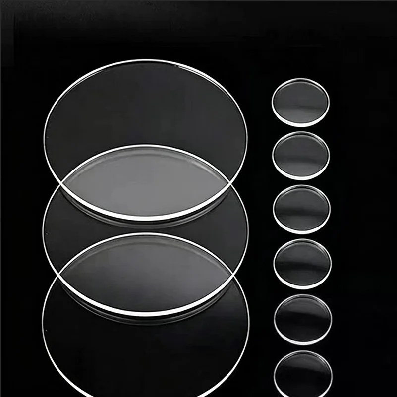 1-10mm Thick Clear Circles Acrylic Sheet Dia 10-300mm Circular Miniature Bases Blanks Acrylic Disc Mini Flat Round Acrylic Board