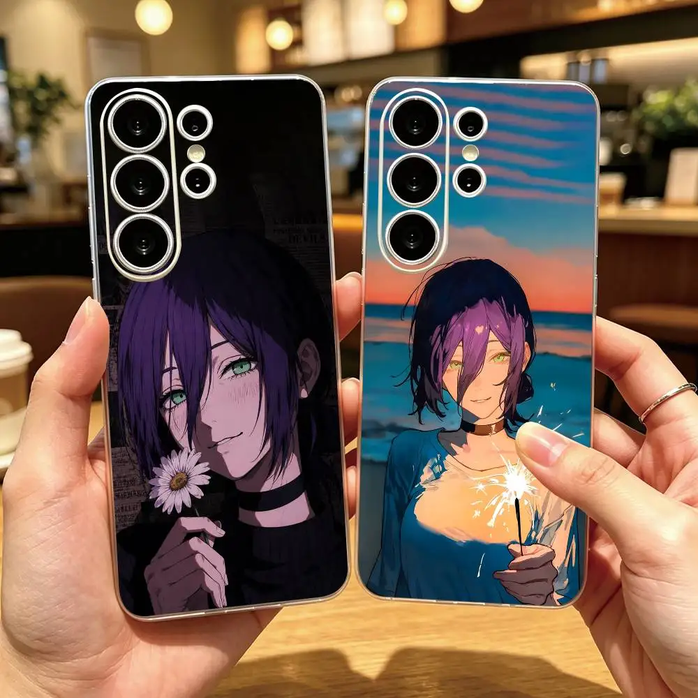 A-Anieme C-Chainsaw Reze  Phone Case For Samsung S25,S24,S21,S22,S23,S30,Ultra,S20,Plus,Fe Transparent Cover