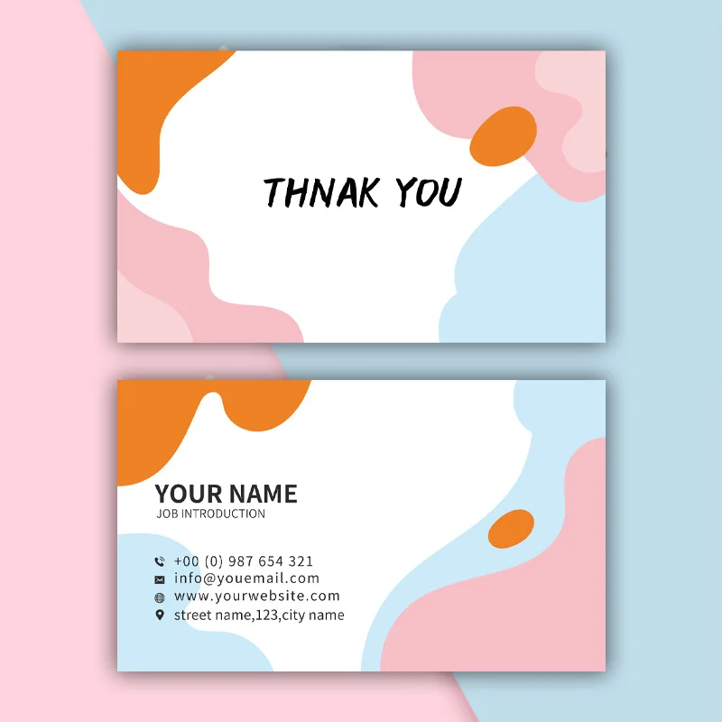 Custom Thank You for Supporting My Small Business Card Thanks Greeting Card Appreciation Cardstock for Sellers Gift 9*5.4cm