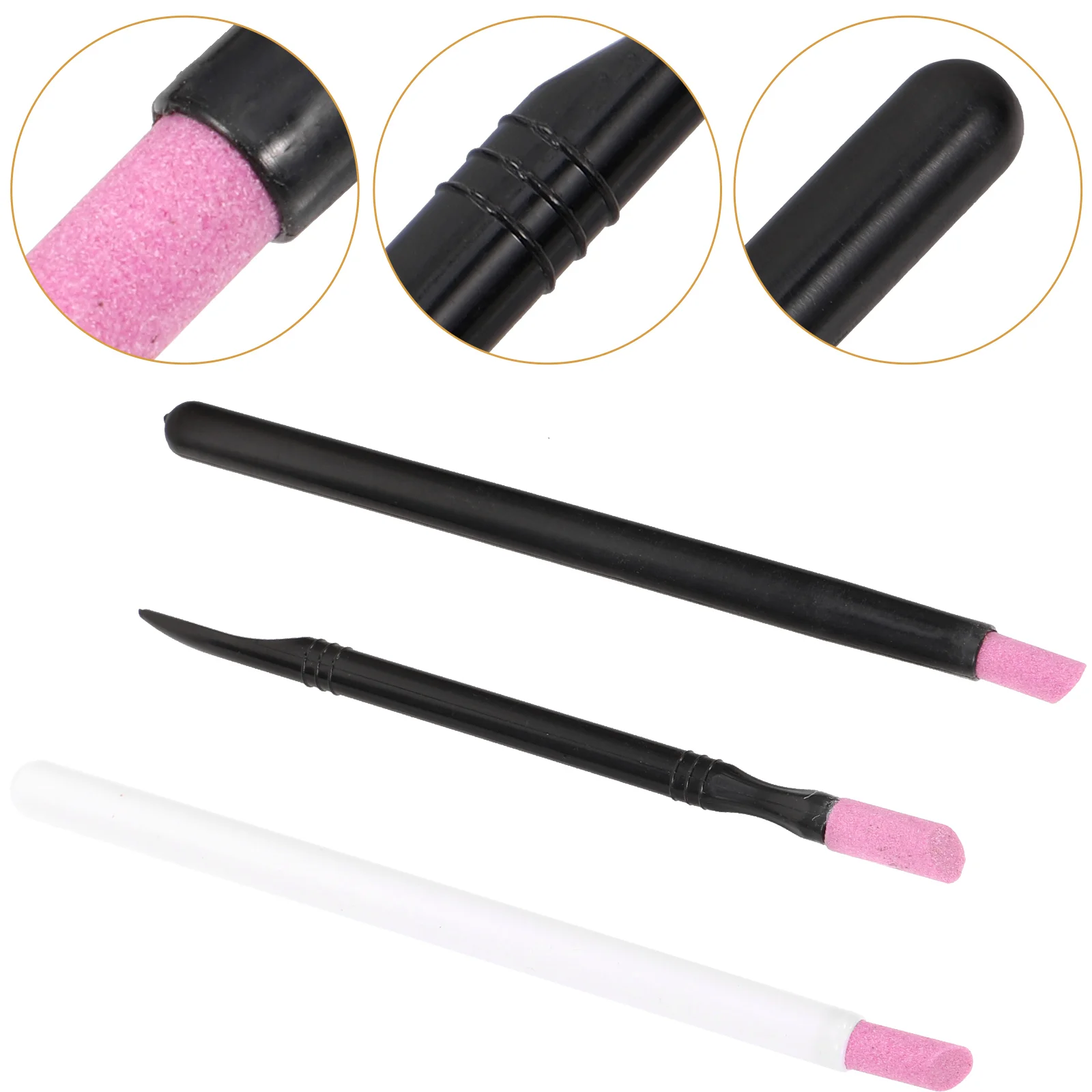 

3 Pcs Nail Quartz Pen Accessories Everything Stylist Supplies Professional Cleanup Nailstylist Extractor Tools Polishing