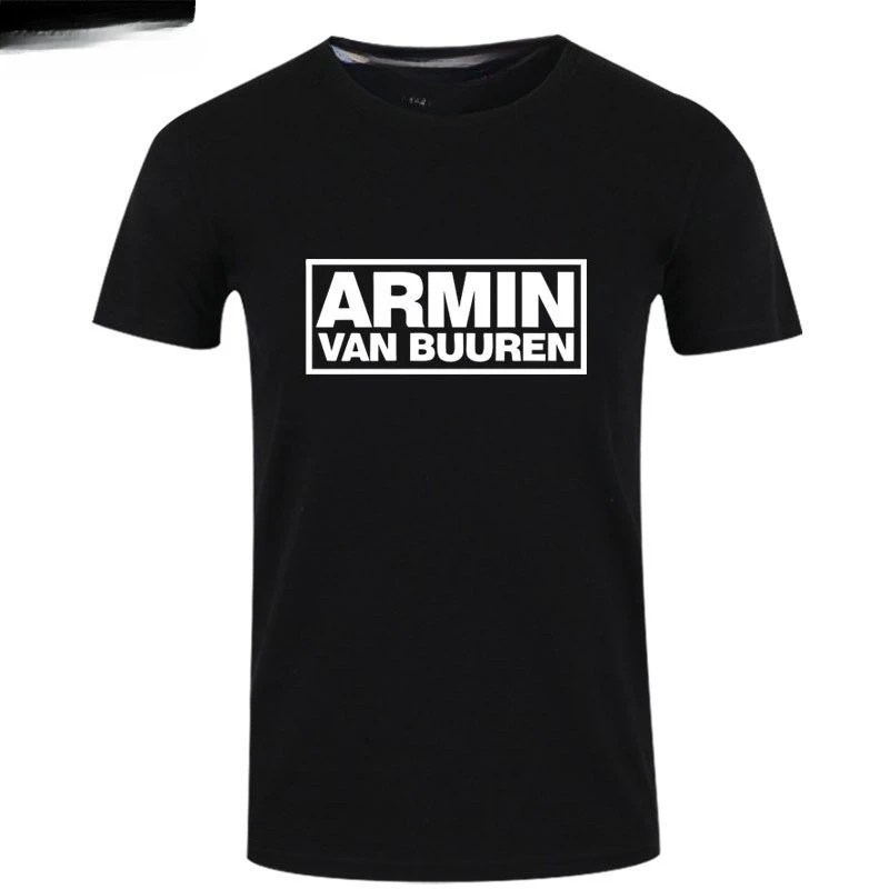

ARMIN VAN BUUREN Van Buren Футболка с короткими рукавами Мужская и женская одежда с короткими рукавами Футболка из чистого хлопка с принтом
