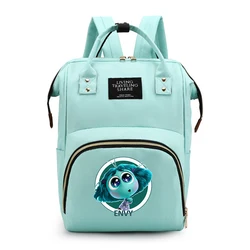 Disney Inside Out 2 Kids Cartoon Backpack Children Anime Cute Schoolbag Casual Accessories Shoulders Book Bag Boy Girl Knapsack