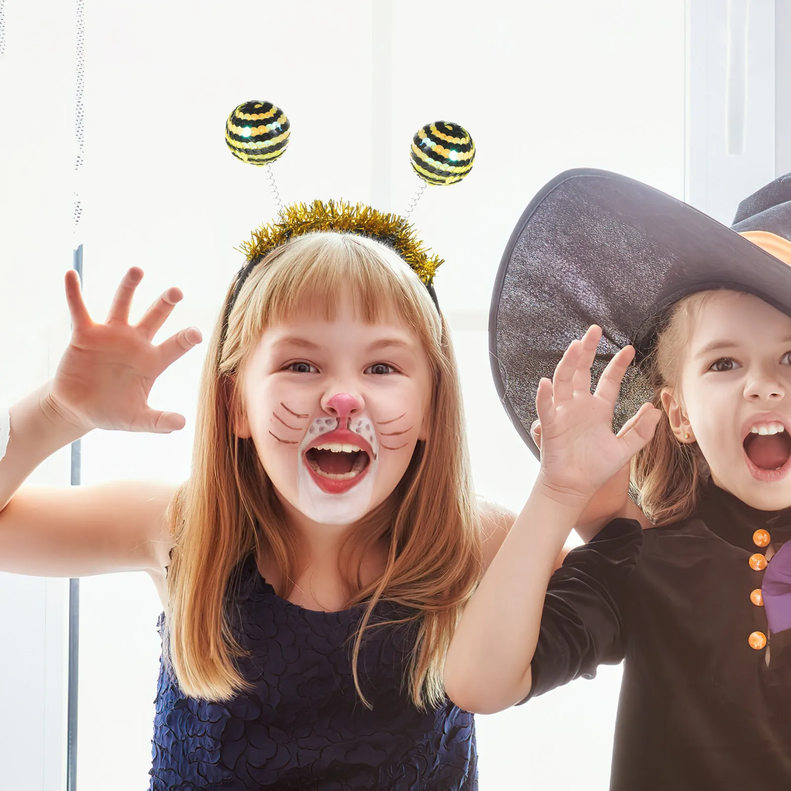 Halloween Boppers Insect Headband Sequin Spring Design Party Hair Decoration Adults Holiday Headwear Carnival Cosplay Hair Band