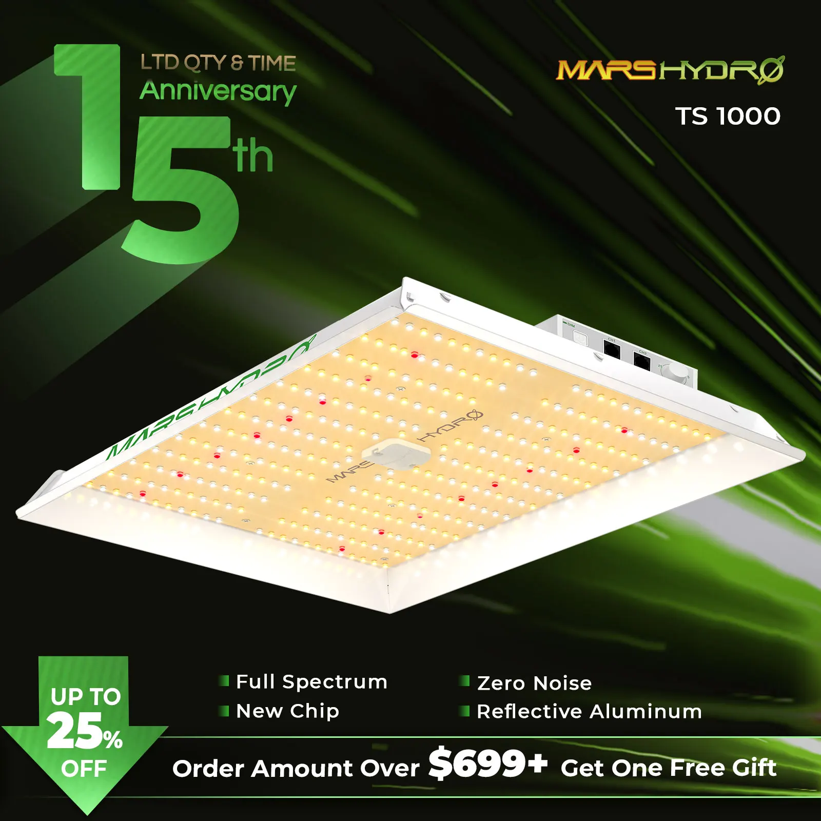 Newest! Mars Hydro TS 1000 150W LED Grow Light Full Spectrum Dimmable Phyto lamp for Indoor Hydro Plant Hydroponics Grow Light