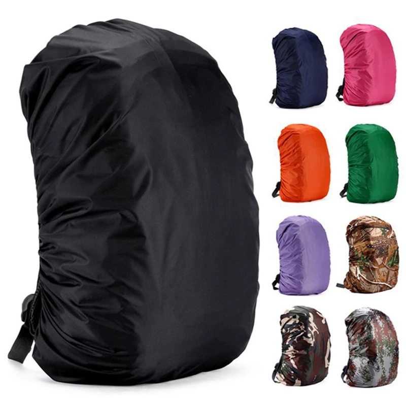 35L Rain Cover Backpack Waterproof Bag Large Capacity Dust Outdoor Hiking Camping Bags Portable Classic Schoolbag Rain Cover