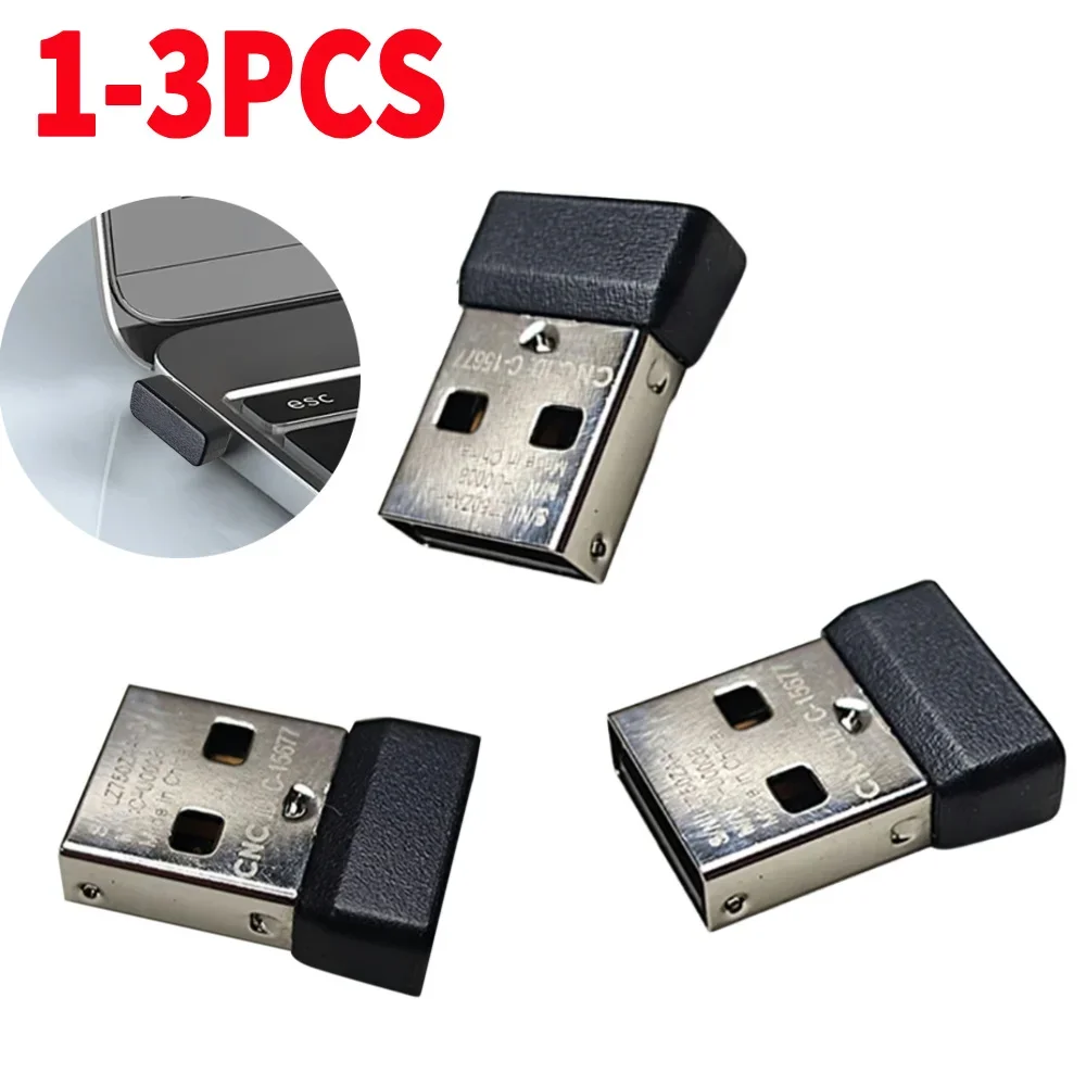 1-3PCS USB Mouse Receiver Adapter Replacement USB Dongle Mouse Receiver Adapter for Logitech G305 G304 Wireless Gaming Mouse