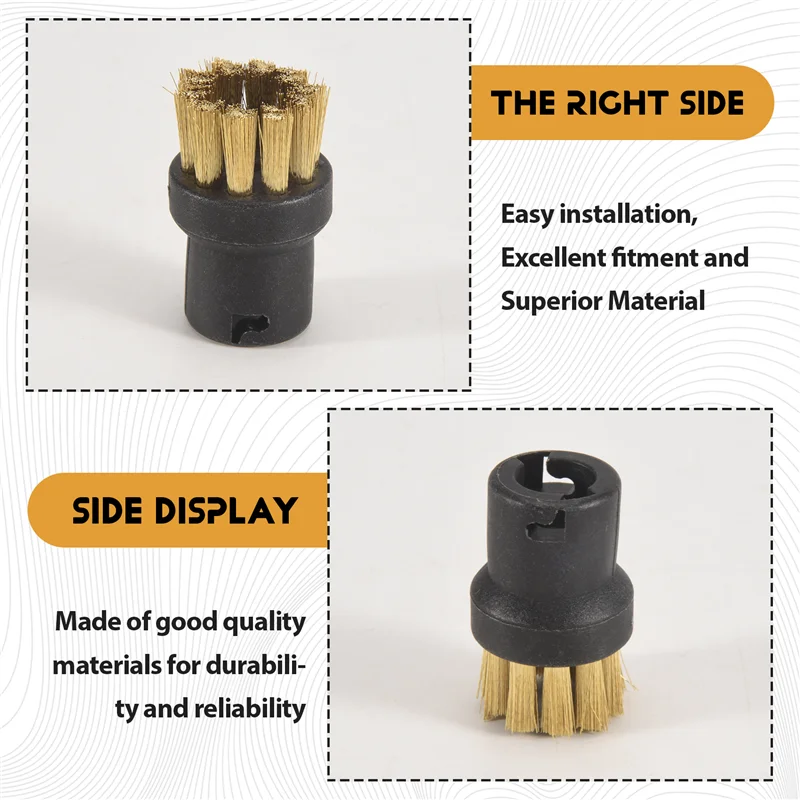 Kit de boquillas de cepillo redondo de A83G-6 piezas para piezas de limpiador a vapor Karcher SC1 SC2 SC3 SC4