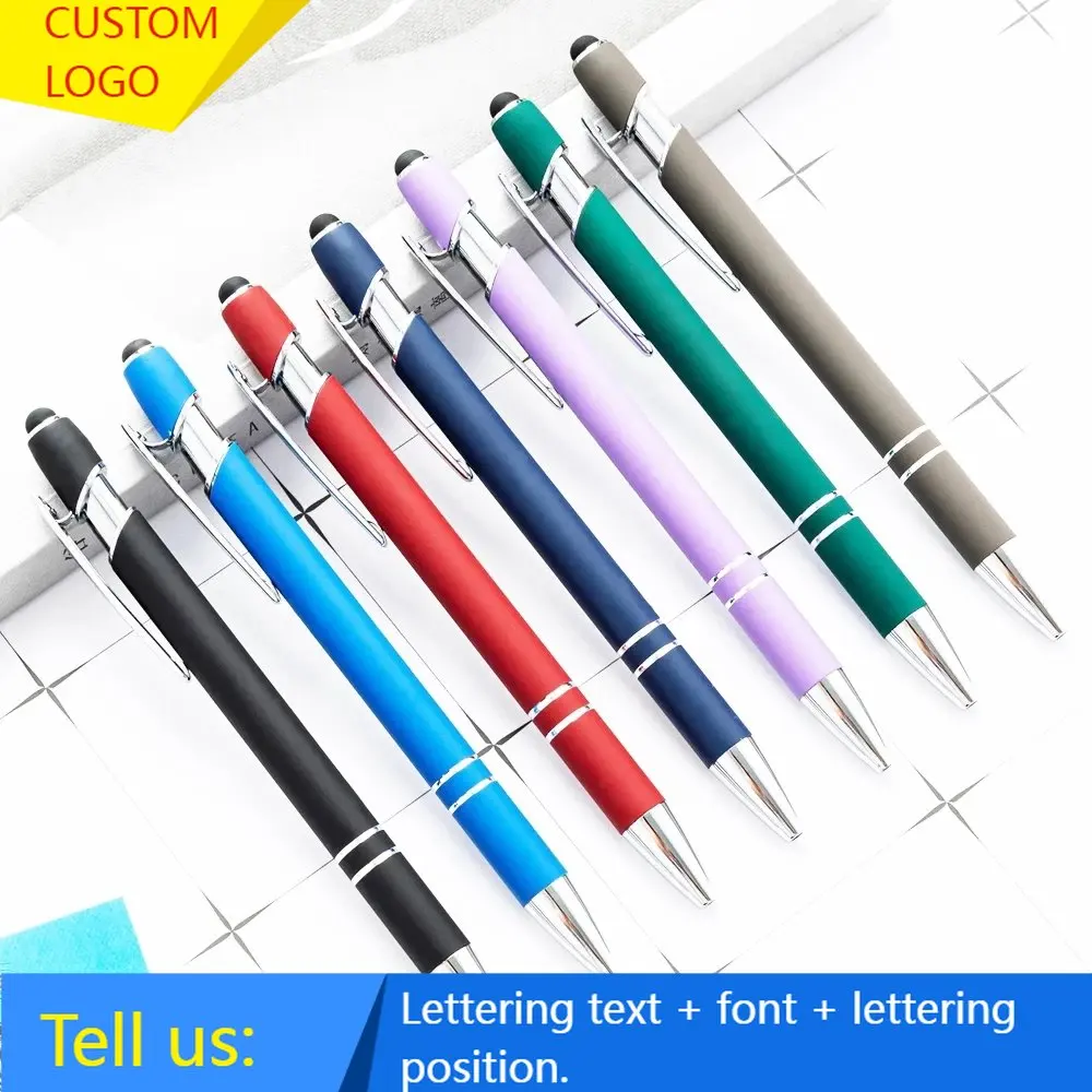 100 Pcs Custom Logo Pen Student Writing Kawaii Pens Creative Drawing Tools School Supply Stationery