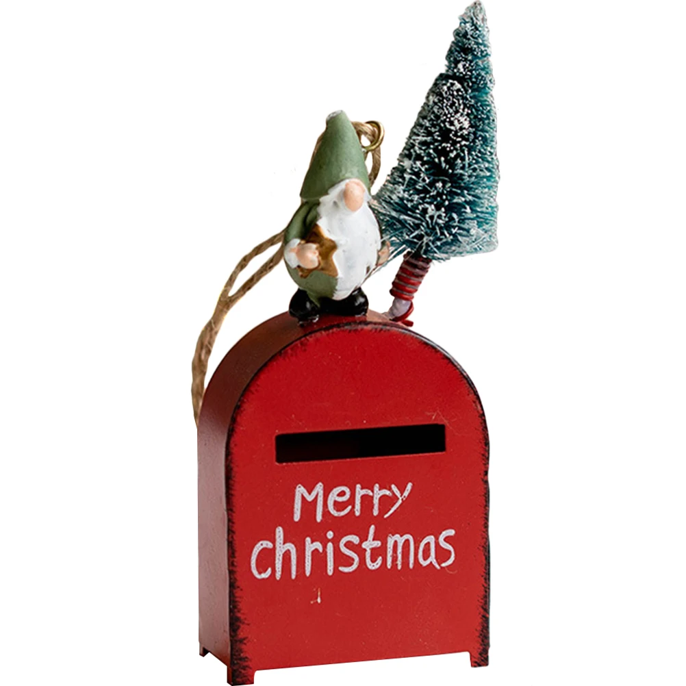 

Christmas Mailbox nament Xmas Tree Pendant Decorations Resin Hanging Supplies Festive Atmosphere Reusable Practical Economic