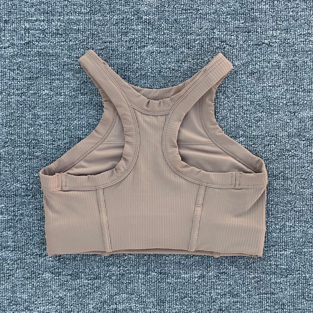 حمالة صدر رياضية للنساء، ملابس داخلية مضلعة للياقة البدنية والجري، صدرية قابلة للتنفس ومضادة للصدمات، حمالة صدر لليوجا عالية القوة #6