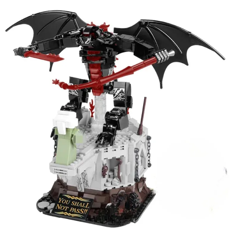 988-delige De Koning van de Magische Ringen Duivel Bouwset Donkere Heer Monsters vs Gandalf Scene Model Speelgoed Cadeau voor Volwassenen en Kinderen