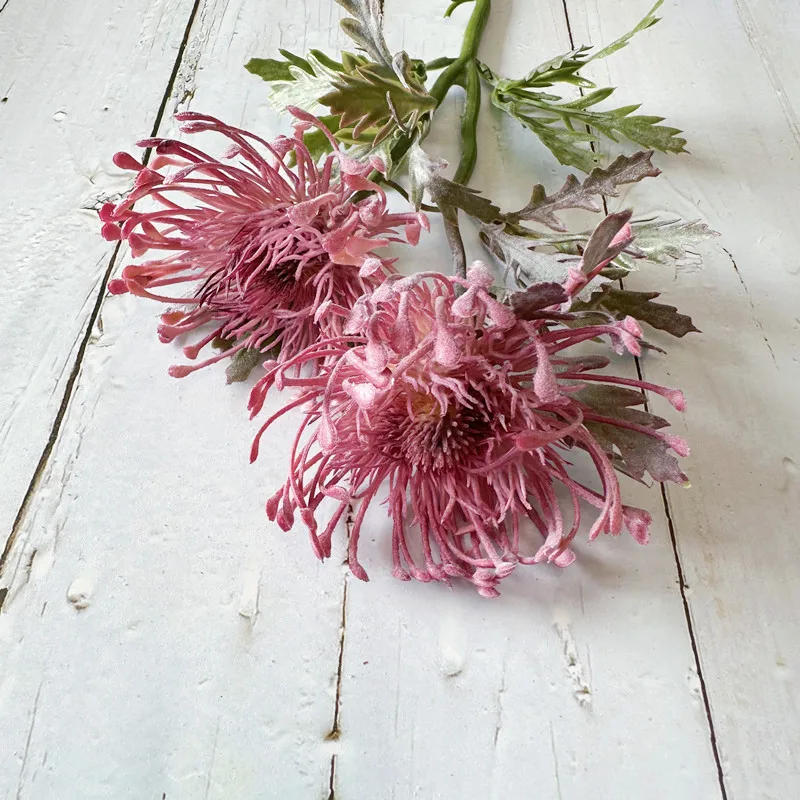 Künstliche Blumen, neue große Spinne, Chrysantheme für Zuhause, Hochzeit, Dekoration, gefälschte Chrysantheme, Tischvase, Weihnachten, Outdoor, Blumen – Detail 5