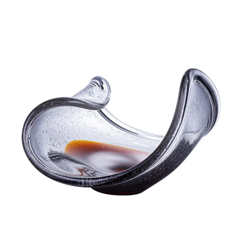 

Modern minimalist art fruit plate home glass decoration creative ornament high-end exquisite