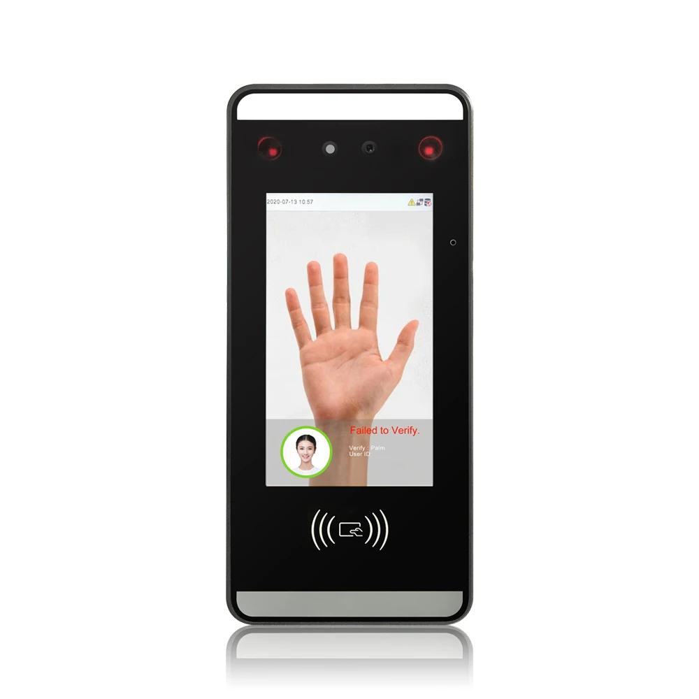 

Four-in-One Biometric Face Palm Recognition Office Employees Access Control Time Recording Attendance Machine Built in Wifi