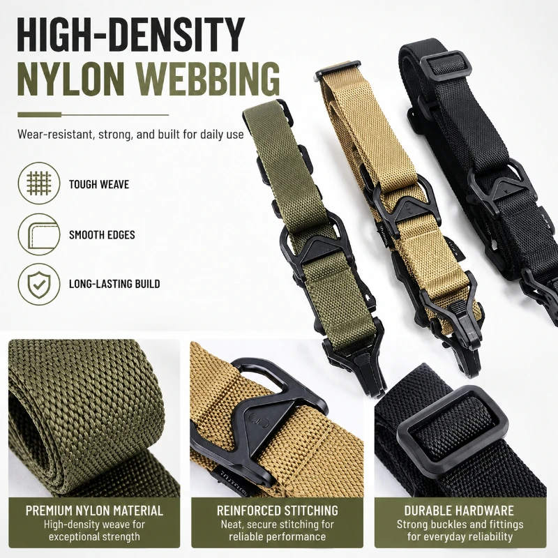 Tear Resistant Polyester Hanging Strap Dual‑Mode Connection Design Length Adjustable Accessory for Hobby Collection