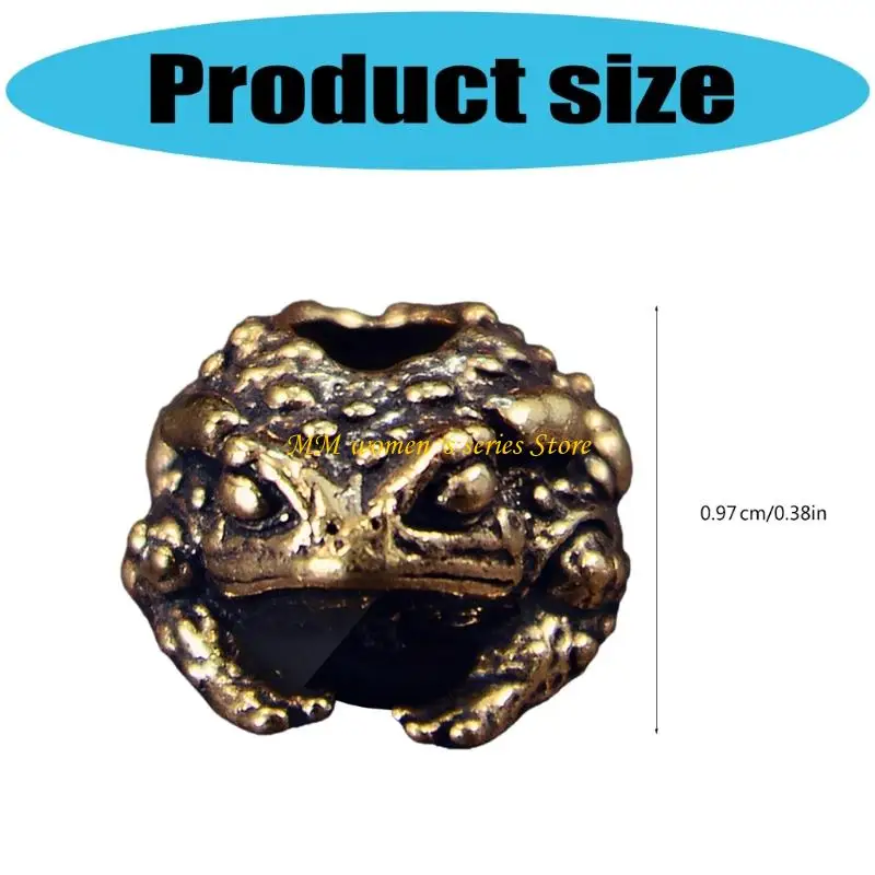 Q39C TOADS MENTER حبات المعادن قلادة للباراكورد ومجوهرات صياغة حفرة كبيرة